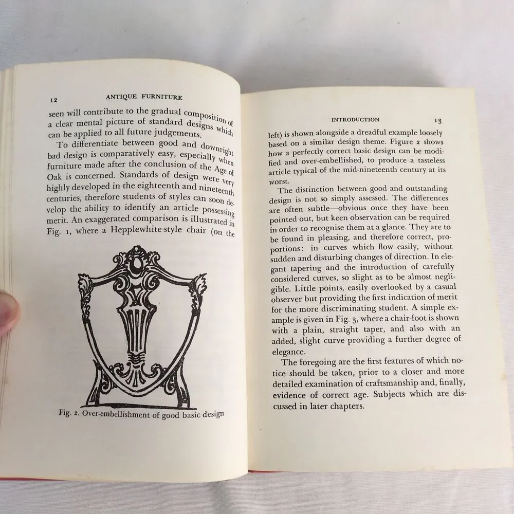 Antique Furniture Explained Illustrated 1500-1901 KWM Bowers 1971 Hardcover Book